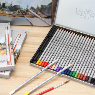 Màu chì nước Marco Raffine Watercolor Pencils - 12/24/36/48 màu hộp thiếc