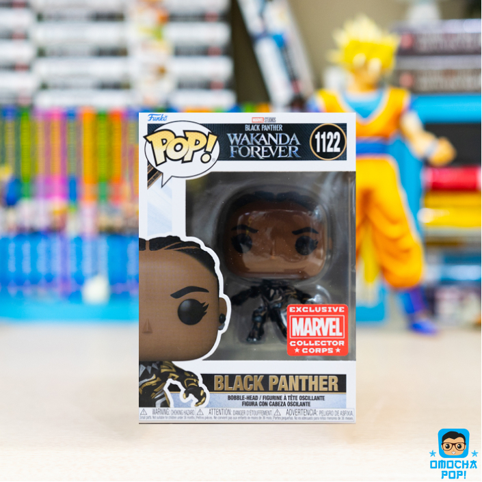 Mô Hình Chính Hãng Funko Pop Marvel: Black Panther: Wakanda Forever Black Panther #1122 Marvel Colle