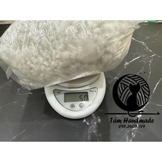 Bông bi nhồi thú 50g, 100g,150g bông gòn bi