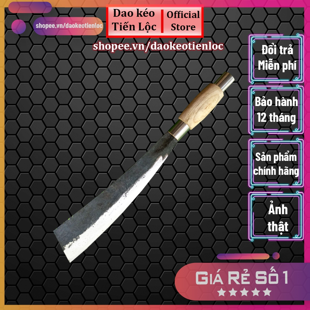 Dao chặt xương nhíp xe cao cấp rèn thủ công - bảo hành 12 tháng