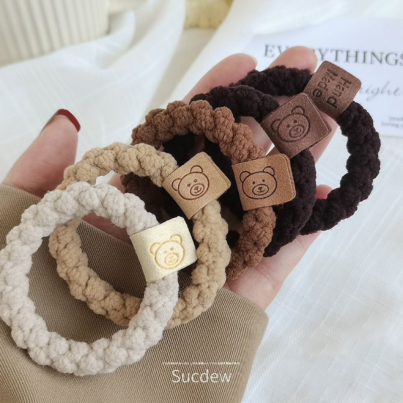 Dây buộc tóc co su cao giãn , Dây cột tóc gấu dễ thương cho nữ