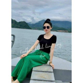 💓 QUẦN ỐNG RỘNG ĐŨI LỤA LƯNG THUN