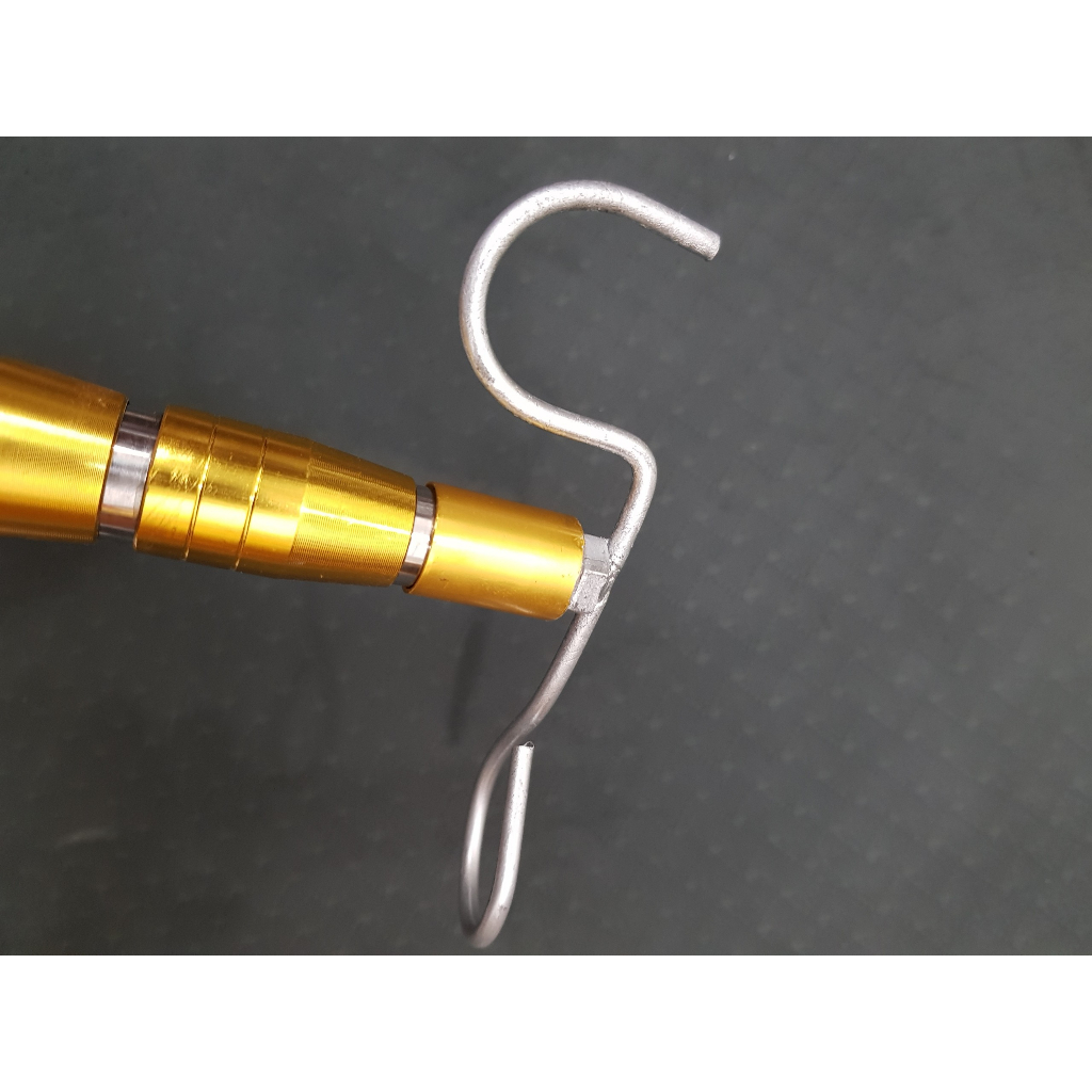 Đầu móc treo lồng chim, phơi quần áo, móc treo tường, quét mạng nhện Kèm sào gậy dài 3m - 6m INOX siêu bền chắc