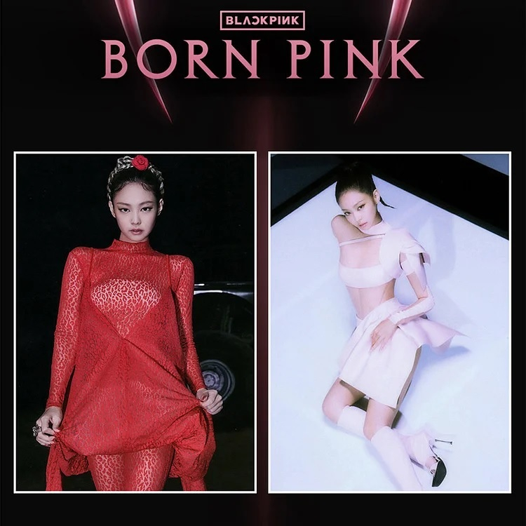 Poster ảnh BLACKPINK BORN PINK hiệu ứng hologram lấp lánh siêu đẹp