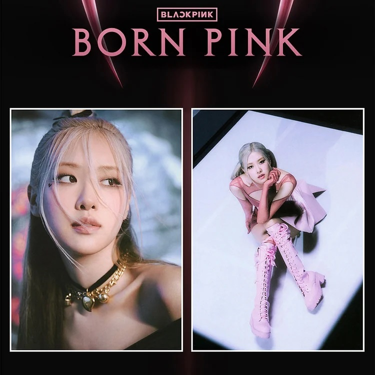 Poster ảnh BLACKPINK BORN PINK hiệu ứng hologram lấp lánh siêu đẹp