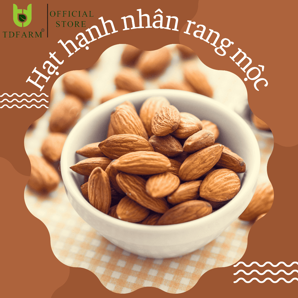 Hạt hạnh nhân tách vỏ sấy chín nguyên vị 500g