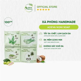 Xà phòng handmade adeva noni giúp loại bỏ bụi bẩn và tế bào chết trên da, giảm nhờn, chống viêm 100g