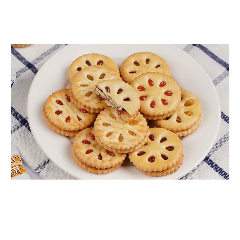 Bánh Quy Kẹp Nhân Mứt Trái Cây 500gr