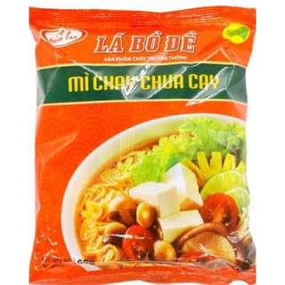 Combo 10 gói mì chay chua cay lá bồ đề bình tây gói 65g