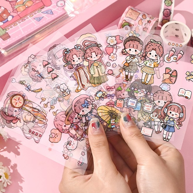 Set Quà Sinh Nhật Tặng Cho Nữ Combo Hộp Washi Tape Sticker Cute Timo WS16