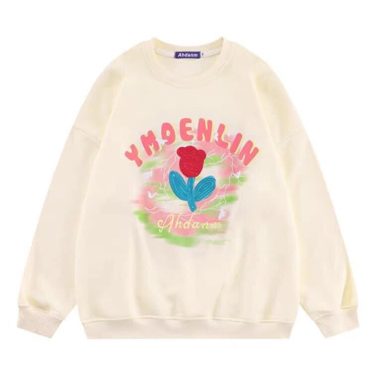 Áo Sweater Nỉ Bông In Nổi Chữ Stonger Tay Bo Dáng Rộng Unisex | BigBuy360 - bigbuy360.vn