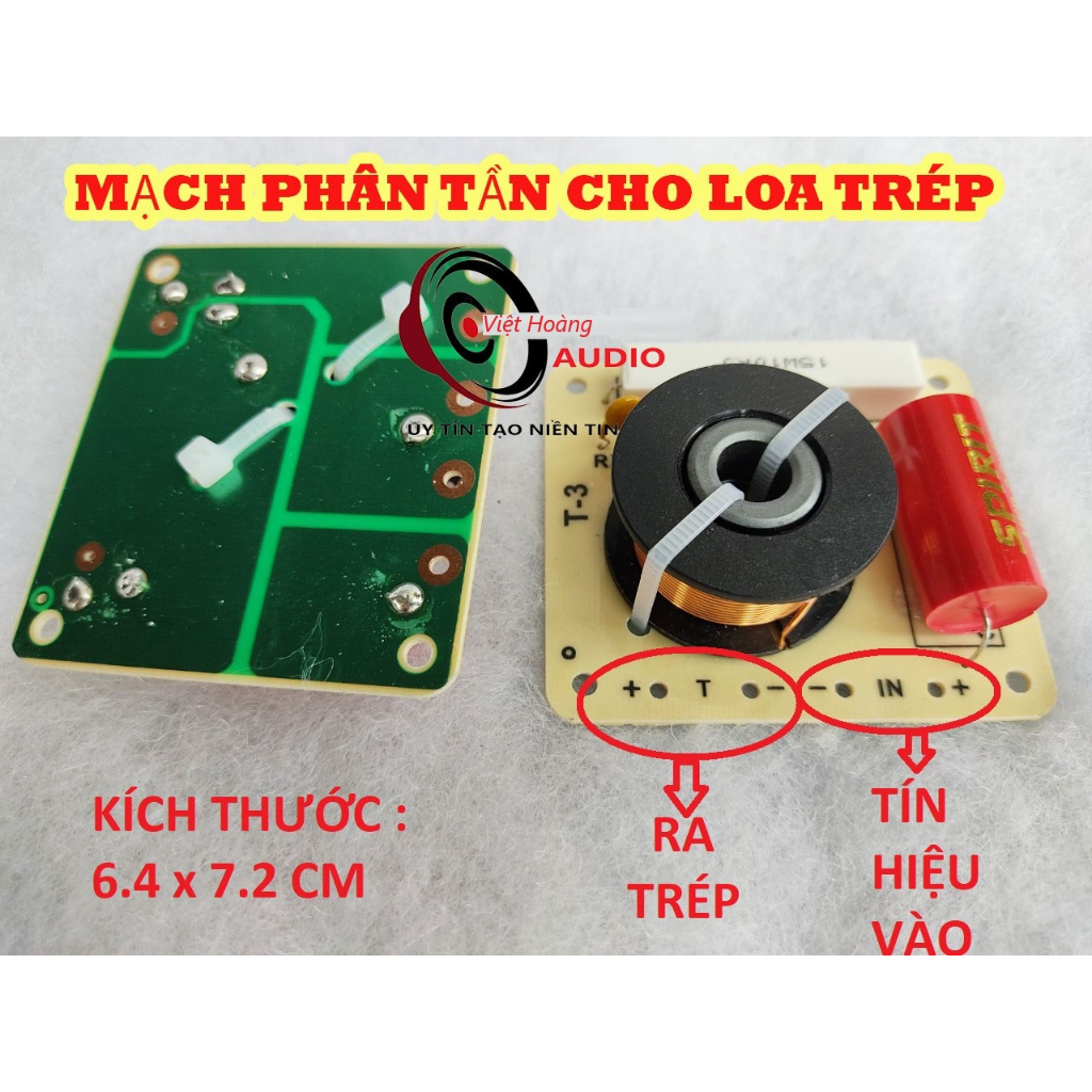 MẠCH PHÂN TẦN CÁC LOẠI LOA TREBLE T3 NHẬP KHẨU - GIÁ 1 ĐÔI - Dùng Cho Mọi Loa Trép