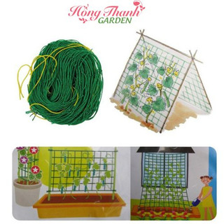 Lưới làm giàn cây leo hoa leo chất liệu polimer dẻo dai, bền bỉ Hồng Thanh Garden
