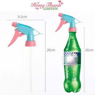 Đầu vòi xịt phun sương lắp chai nhựa Hồng Thanh Garden