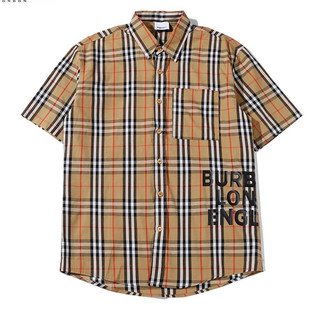 Áo sơ mi burberry unisex v3 , áo sơ mi bbr logo london túi sọc kẻ vàng nam nữ unisex the.sesons