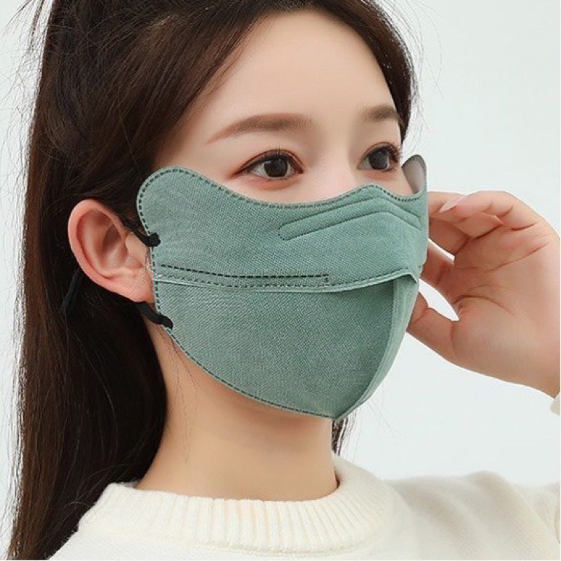 Khẩu trang chống tia UV thời trang 4D có thể giặt và tái sử dụng nhiều lần