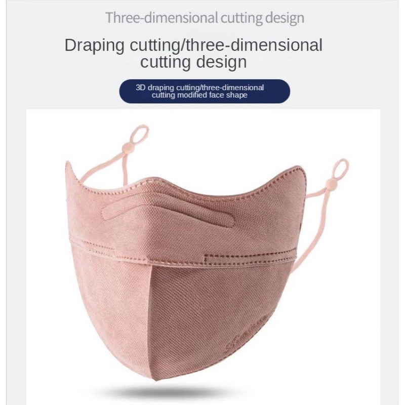 Khẩu trang chống tia UV thời trang 4D có thể giặt và tái sử dụng nhiều lần