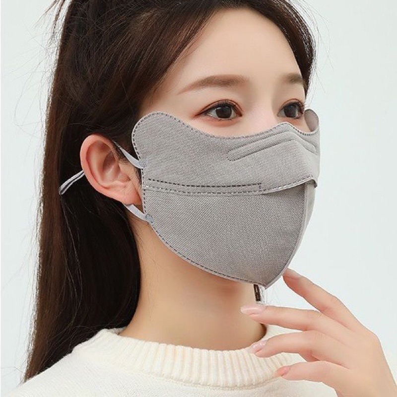 Khẩu trang chống tia UV thời trang 4D có thể giặt và tái sử dụng nhiều lần