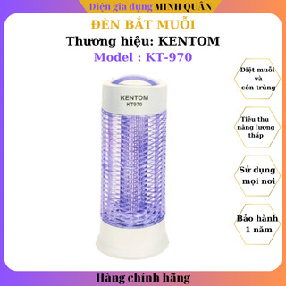 Đèn Bắt Muỗi và Côn Trùng KENTOM KT-970 tiêu thụ ít năng lượng hàng chính hãng bảo hành 12 tháng