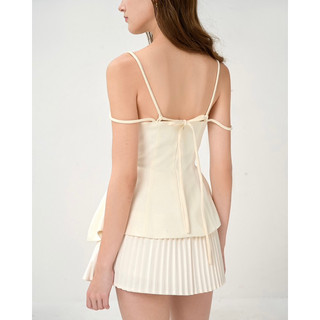 Áo kiểu hai dây thắt nơ - Olivia top - RED BEAN