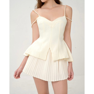 Áo kiểu hai dây thắt nơ - Olivia top - RED BEAN