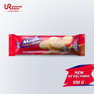 Bánh Cracker Kẹp Kem Bơ Đậu Phộng Magic Creams Peanut Butter