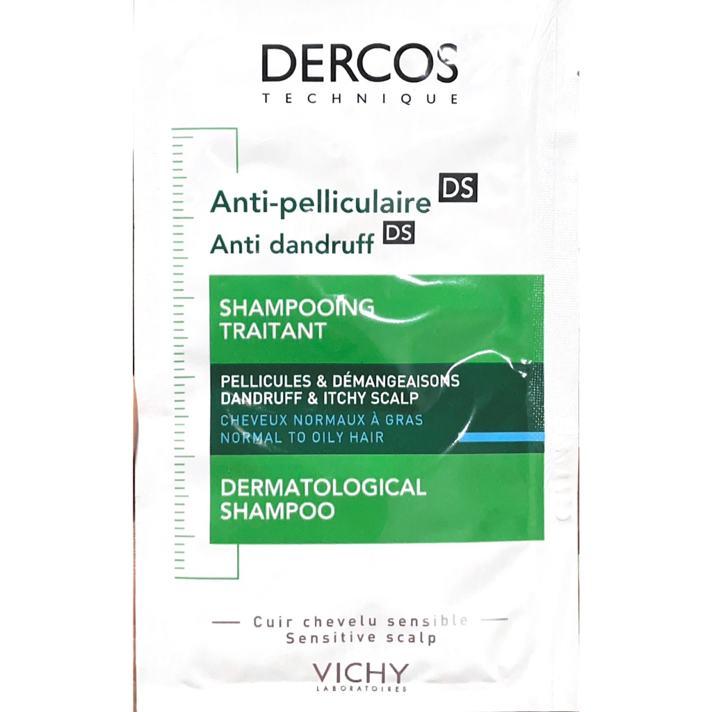 [ Quà tặng Picare ] Dầu gội Vich giảm gàu cho da đầu dầu ngứa Vichy Dercos Anti Dandruff DS Dermatological Shampoo 6ml