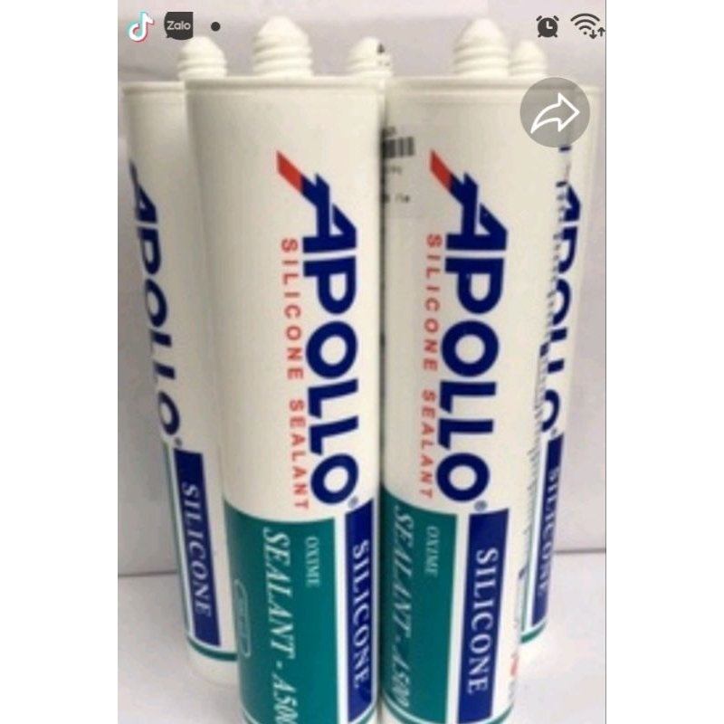 Keo silicon Apolo A500 Trắng sữa_đen