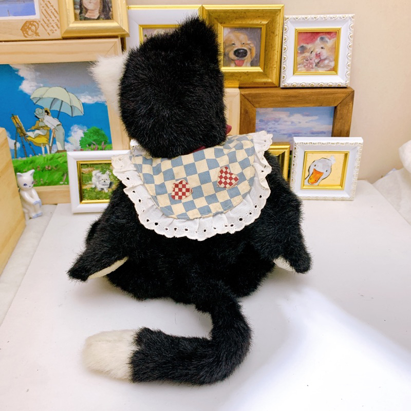 Gấu bông mèo đen handmade vintage 1993 thú nhồi bông đồ chơi dễ thương