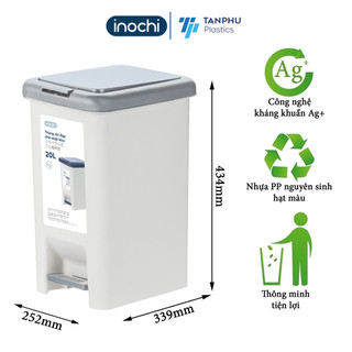 Thùng rác Tokyo 20L (kèm ruột) Inochi