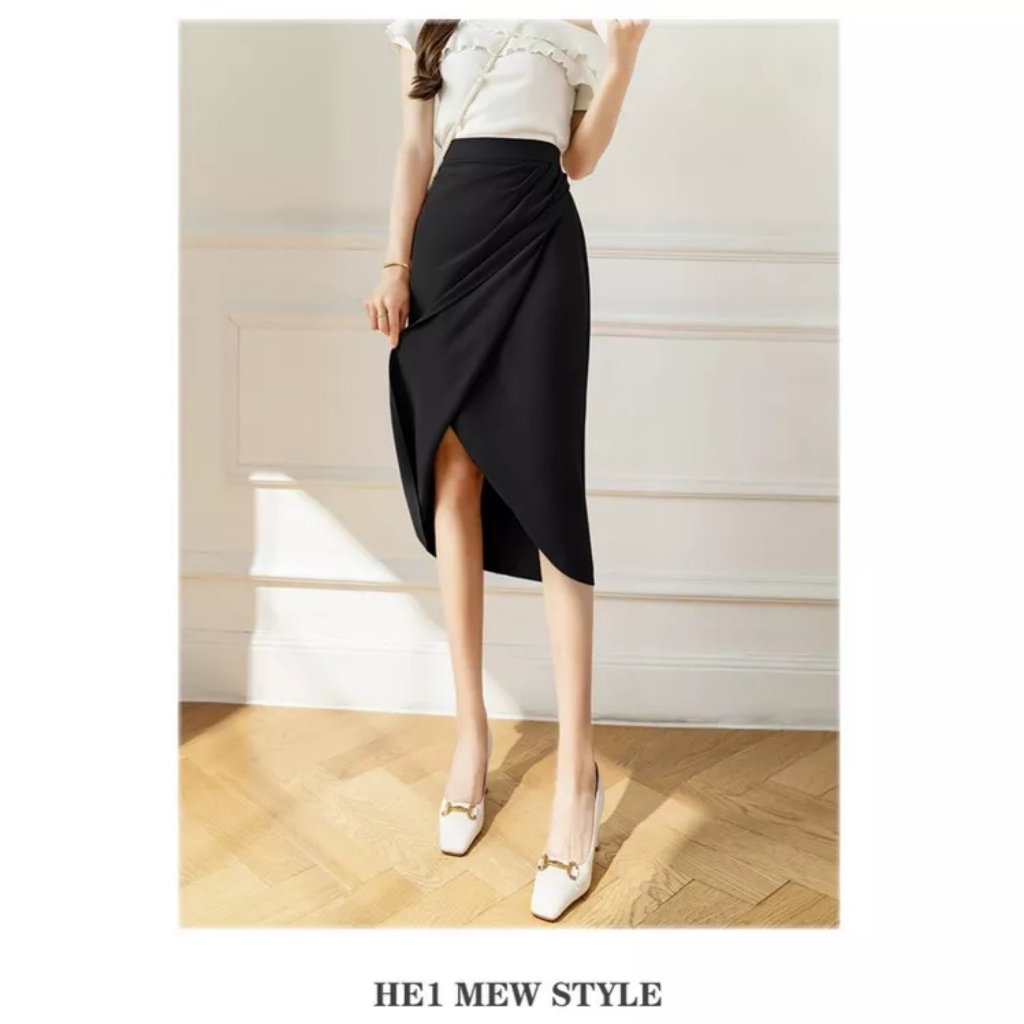 Chân Váy Bút Chì Sang chảnh nhún eo dài 70cm C1