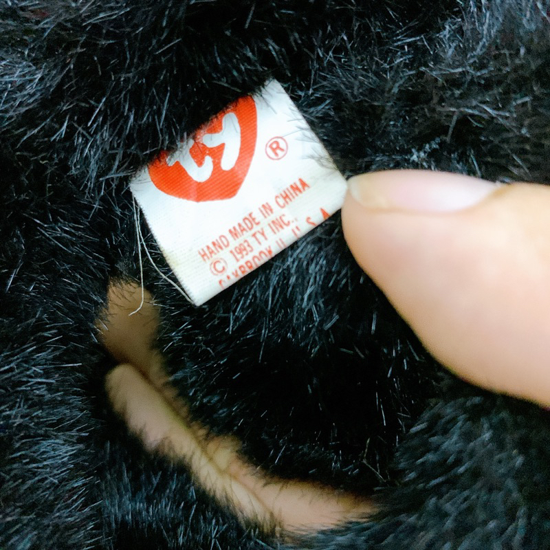 Gấu bông mèo đen handmade vintage 1993 thú nhồi bông đồ chơi dễ thương