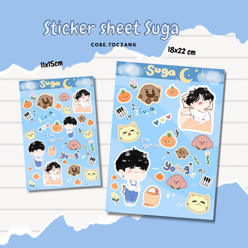 Sticker Suga BTS 😼🎹 Cobe.toczang✨
