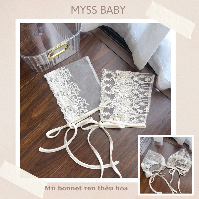 Mũ ren cho bé gái MYSS BABY