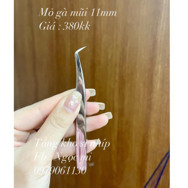 Nhíp volume bạc tráng gương