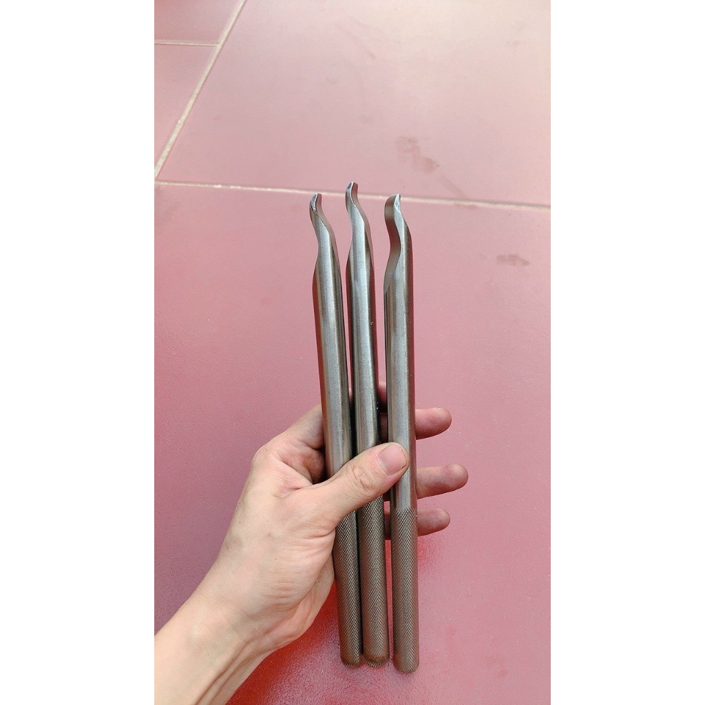 Móc lốp xe máy, xe đạp inox 304 phi 14mm loại cong nhiều