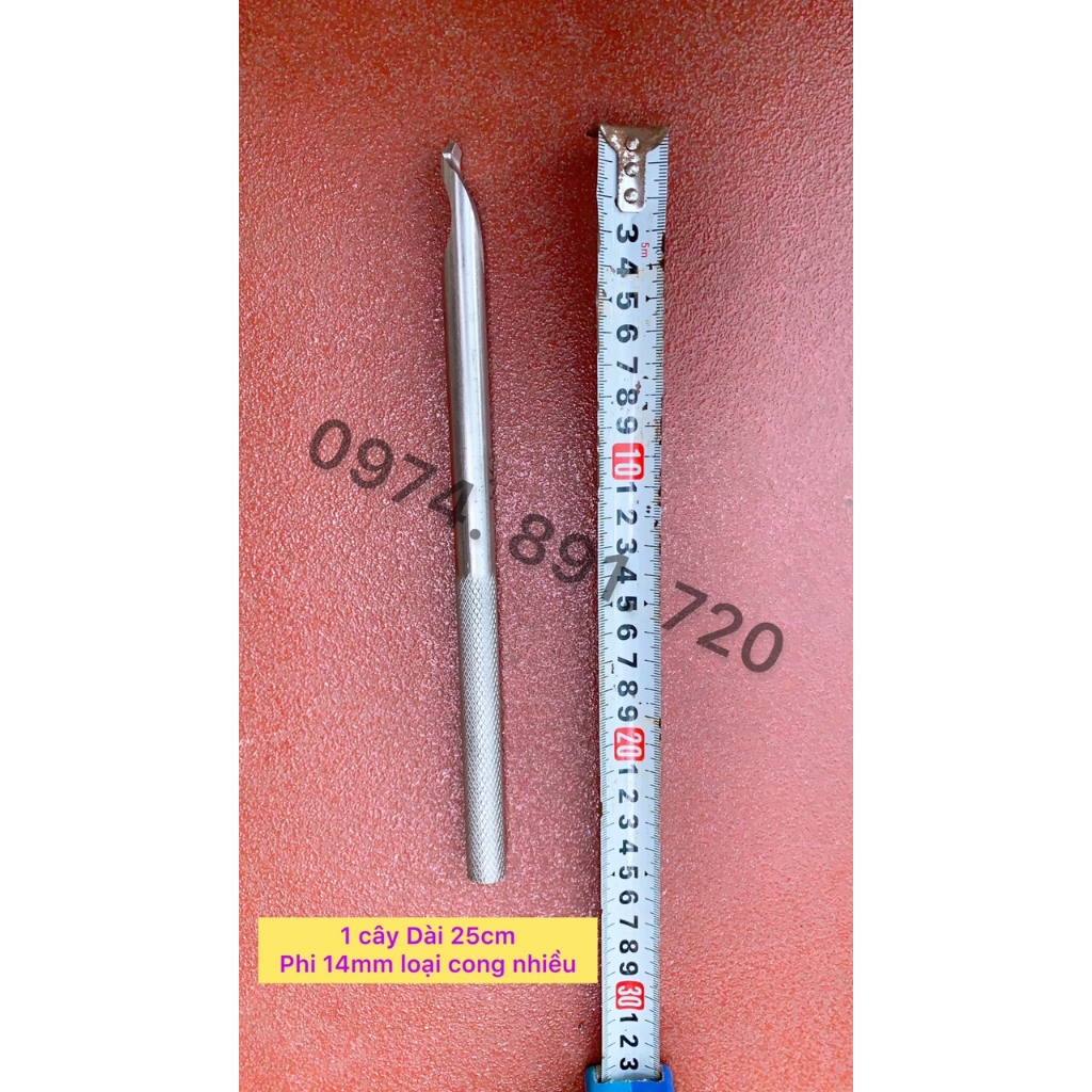 Móc lốp xe máy, xe đạp inox 304 phi 14mm loại cong nhiều