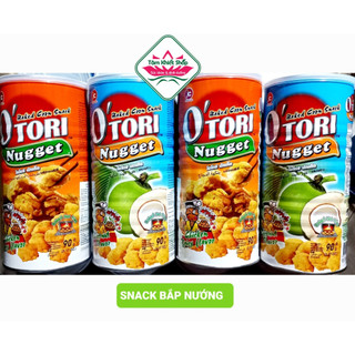 4 vị Snack bắp nướng O'tori nugget lon 90gr, date 5_24