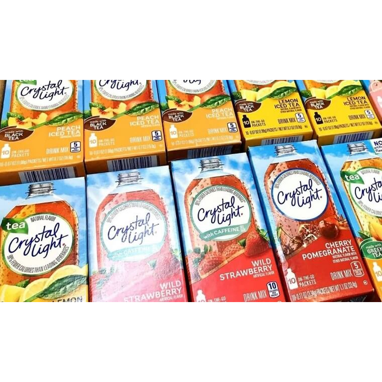 Crystal Light vị hoa quả  - For Keto, DAS, Lowcarb, Eatclean & Tiểu đường
