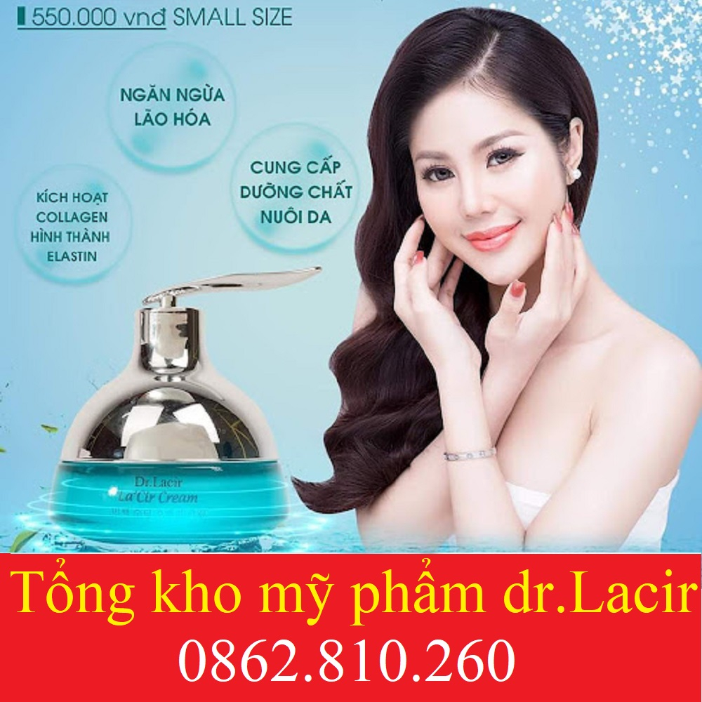 Combo kem chống nắng dưỡng da ban ngày cool cream và cấp ẩm ban đêm dr lacir whitening drlacir