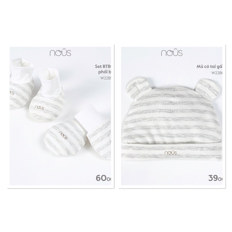 Phụ kiện mũ, bao tay chân nous