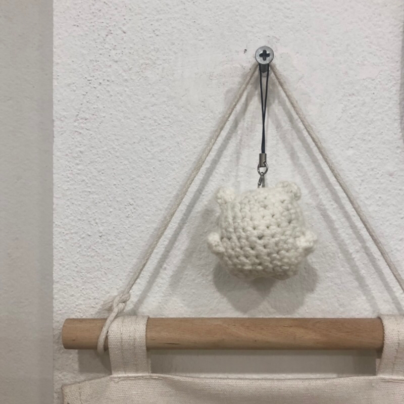 Móc khoá gấu len