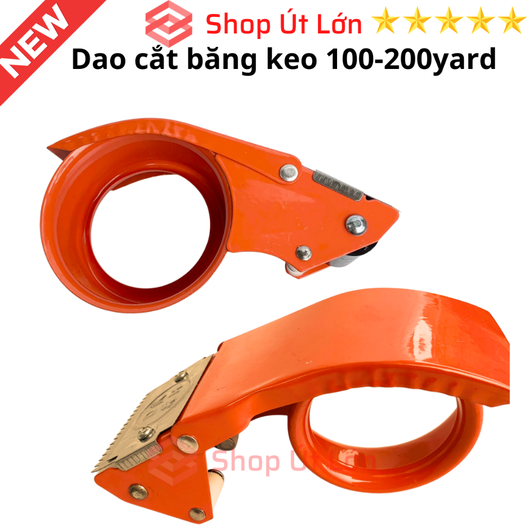 Dao cắt băng keo 100yard - 200yard sắt lưỡi thép, chất liệu Kim loại