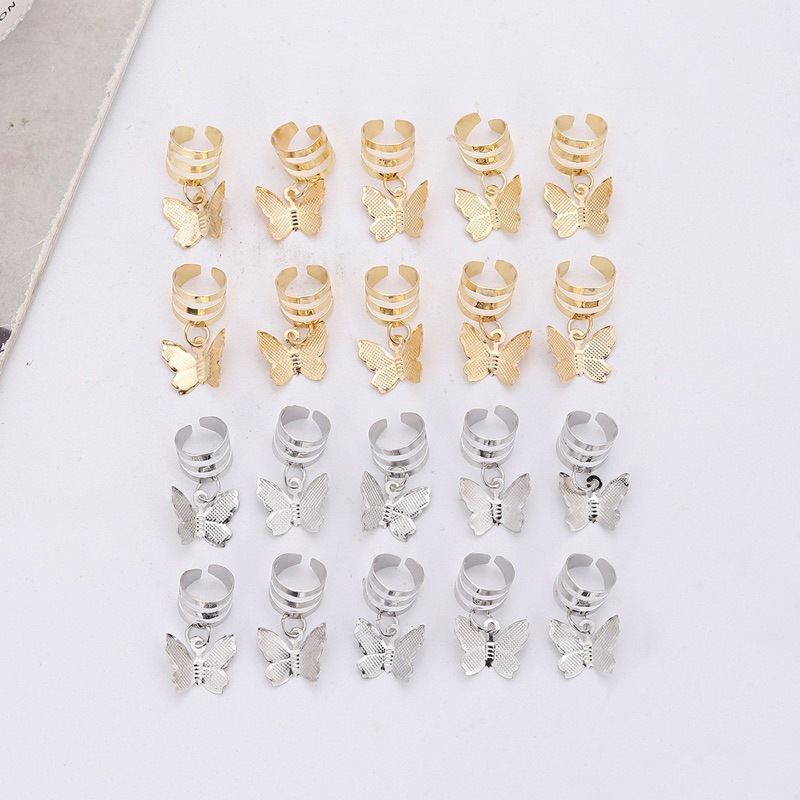 Set 20c Chiếc Khuyên Trang Trí Tóc Phối Hình Bướm