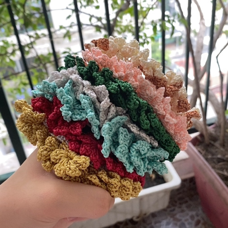 Dây Cột Tóc Scrunchies - Len HandMade