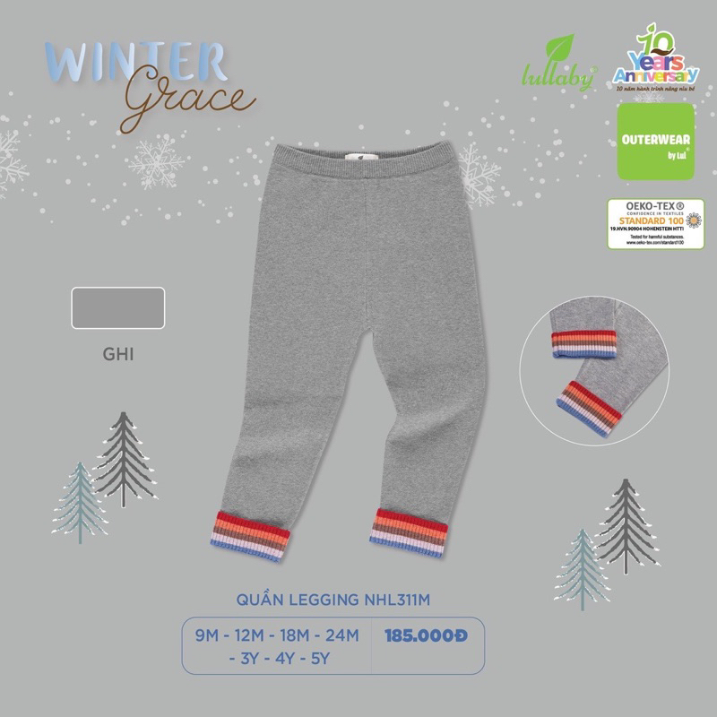 Quần len dài bé trai/ gái Lullaby