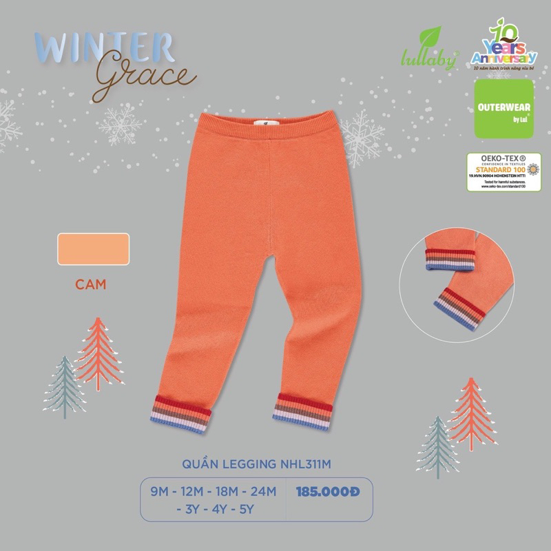 Quần len dài bé trai/ gái Lullaby