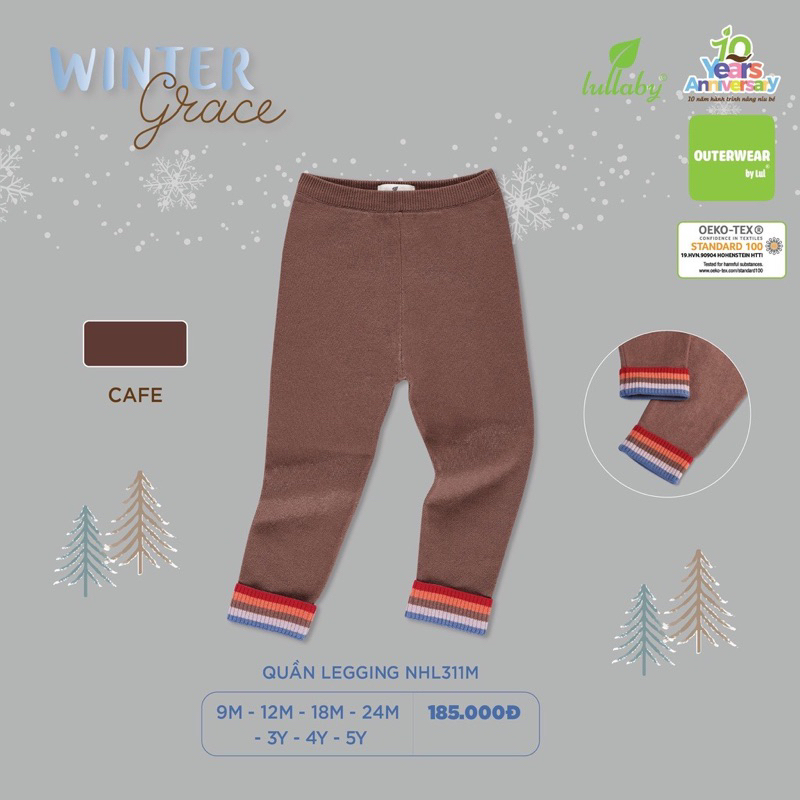 Quần len dài bé trai/ gái Lullaby