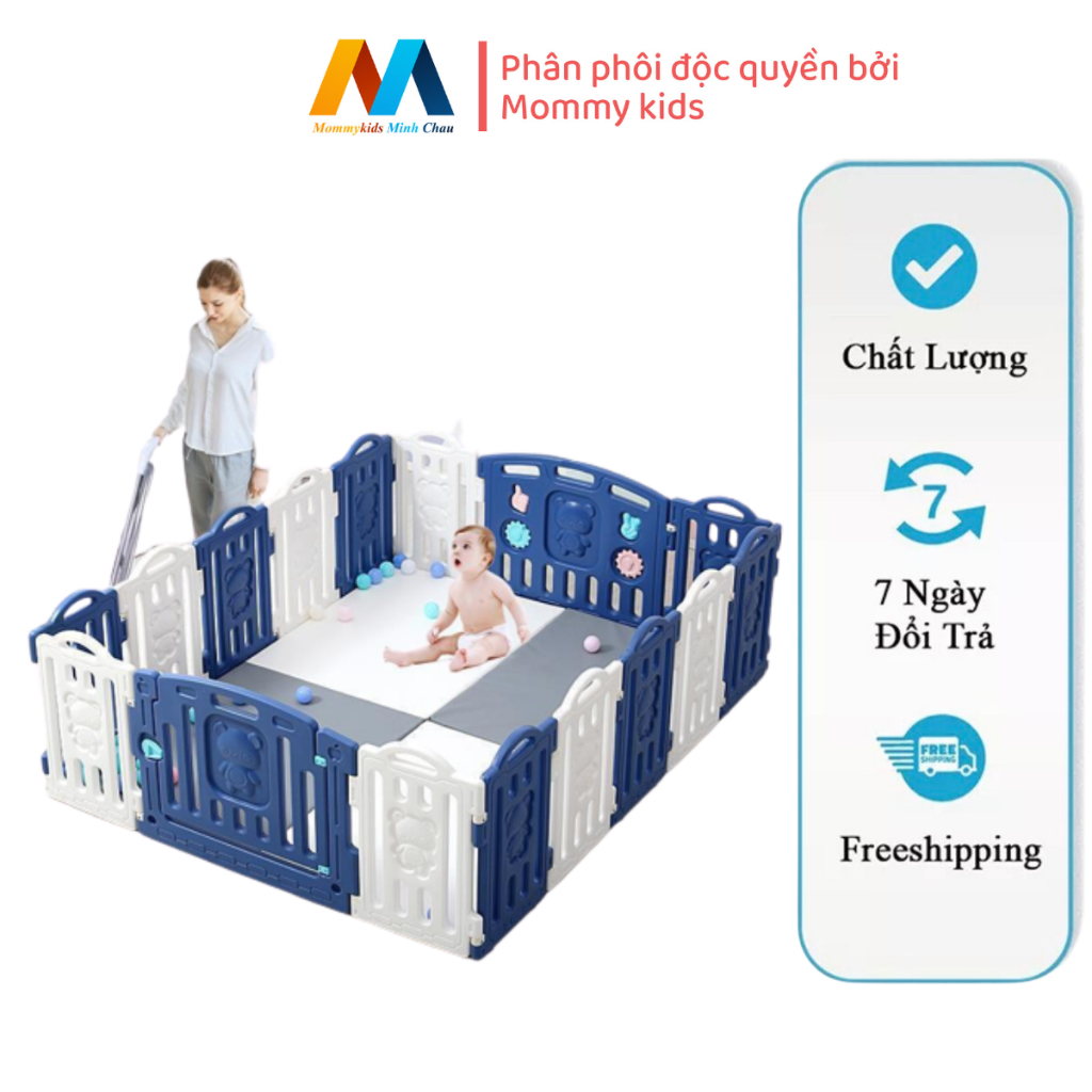 QUÂY CŨI NHỰA CHO BÉ MẪU GẤU TẶNG THẢM, 100 BÓNG NHỰA NGUYÊN SINH MIỄN PHÍ VẬN CHUYỂN TOÀN QUỐC