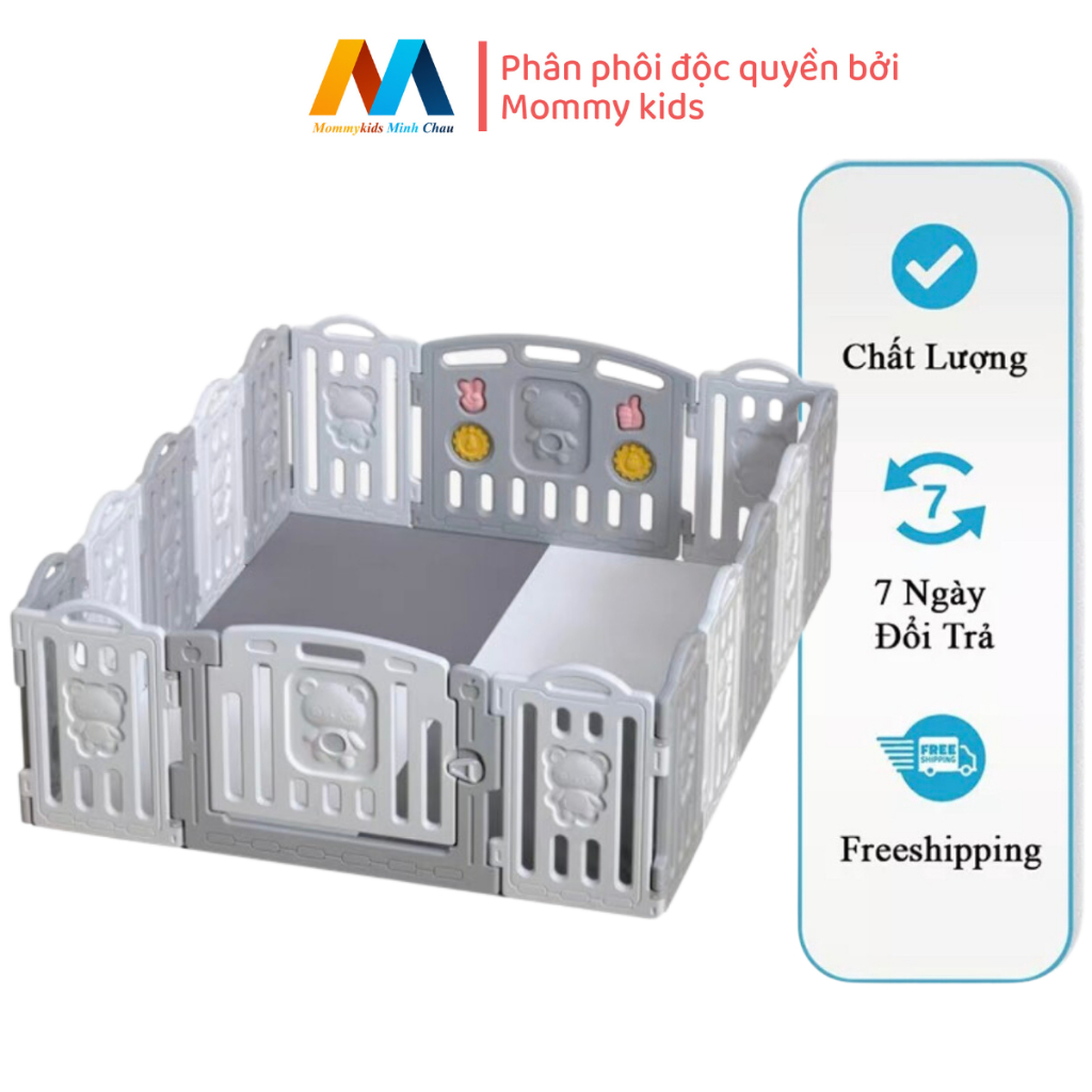 QUÂY CŨI NHỰA CHO BÉ MẪU GẤU TẶNG THẢM, 100 BÓNG NHỰA NGUYÊN SINH MIỄN PHÍ VẬN CHUYỂN TOÀN QUỐC